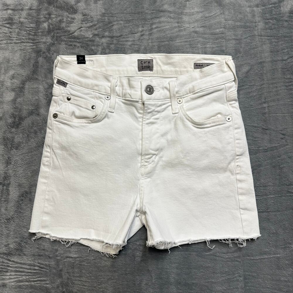 C of H Rocket Hi Rise Skinny Shorts Women's Size‎ 24 White